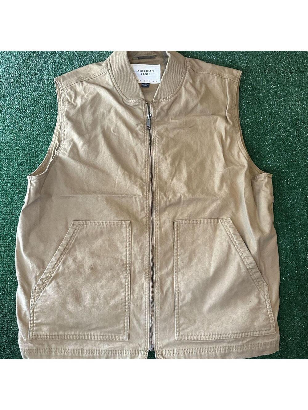 American Eagle Mens Workwear Canvas Vest